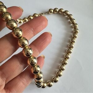 Vintage Golden Metallics Beads Necklace